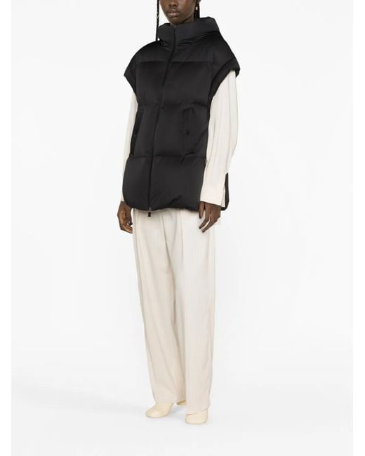 Herno Black Short-Sleeve Down Jacket