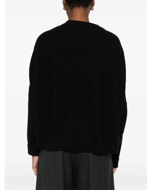 Dusan Black Crew-Neck Sweater