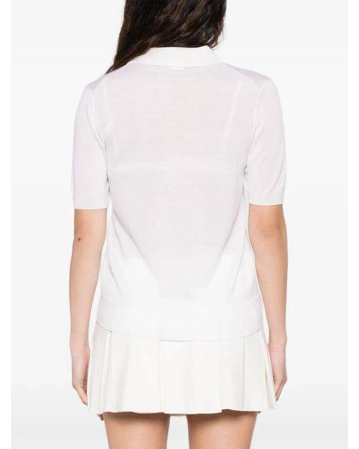 Polo Con Colletto di P.A.R.O.S.H. in White