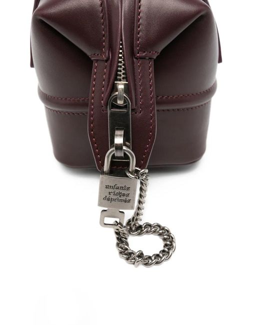 Enfants Riches Deprimes Metallic Embossed-Logo Leather Tote Bag