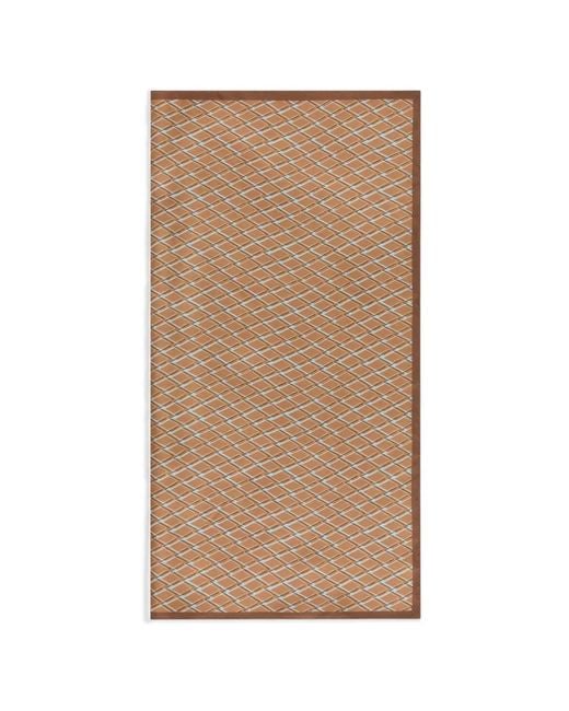 Slowear Natural Patterned Silk Scarf for men