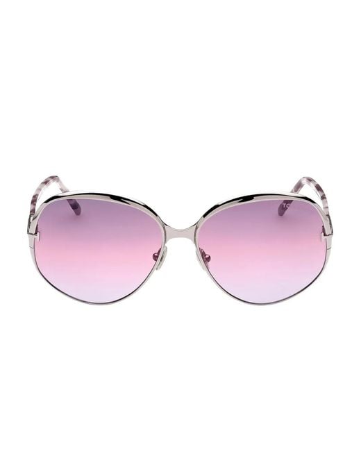 Tom Ford Pink Round-Frame Sunglasses