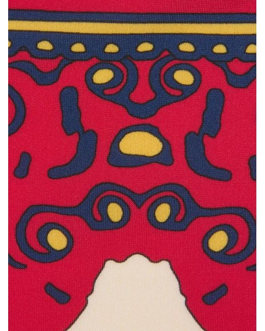 LaDoubleJ Red Print Bikini Bottom