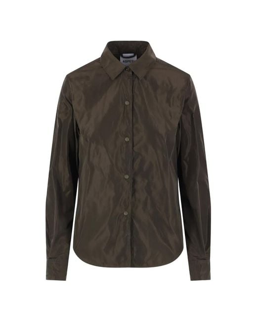 Aspesi Gray Button-Front Shirt Jacket