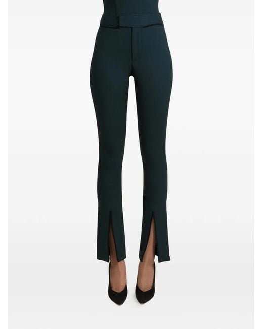Contessa Mills Blue Helix Slit-Hem Trousers