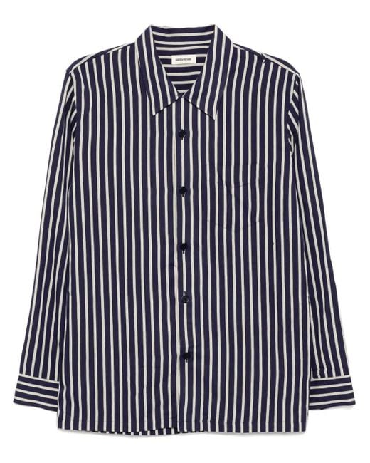 Zadig & Voltaire Blue Striped Shirt for men