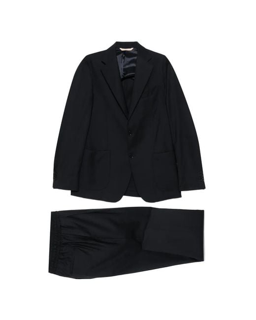 Briglia 1949 Blue Notched Lapel Pocket Suit for men
