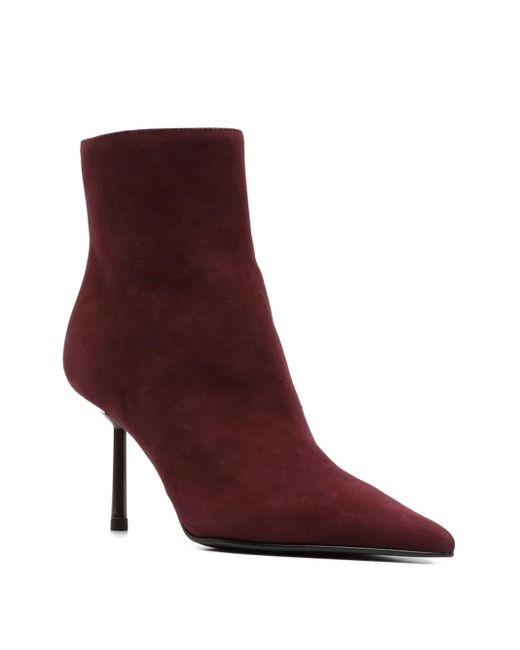 Le Silla Purple 90Mm Pointed-Toe Stiletto Boots