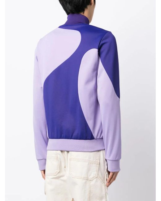 Off-White c/o Virgil Abloh Blue Colour-Block Track Jacket for men