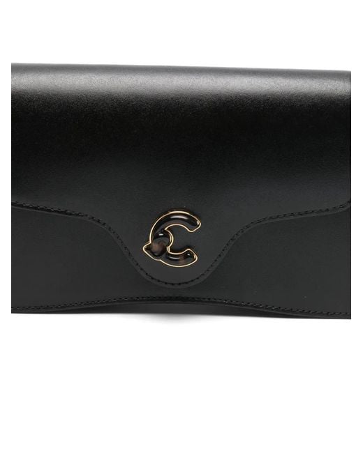Coccinelle Black Small C-Me Logo Cross Body Bag