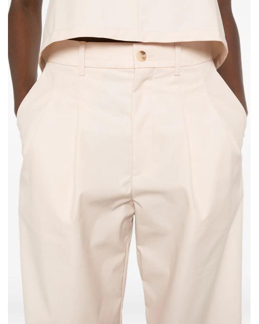 Wardrobe NYC White Pleated Palazzo Pants