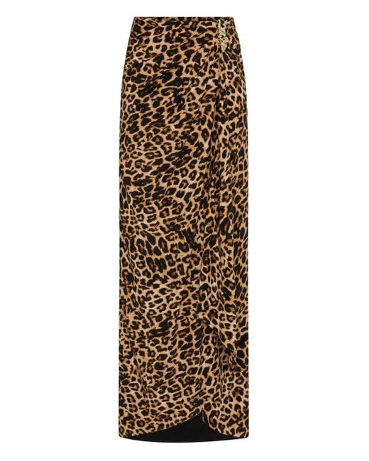 Rebecca Vallance Natural Namir Draped Skirt