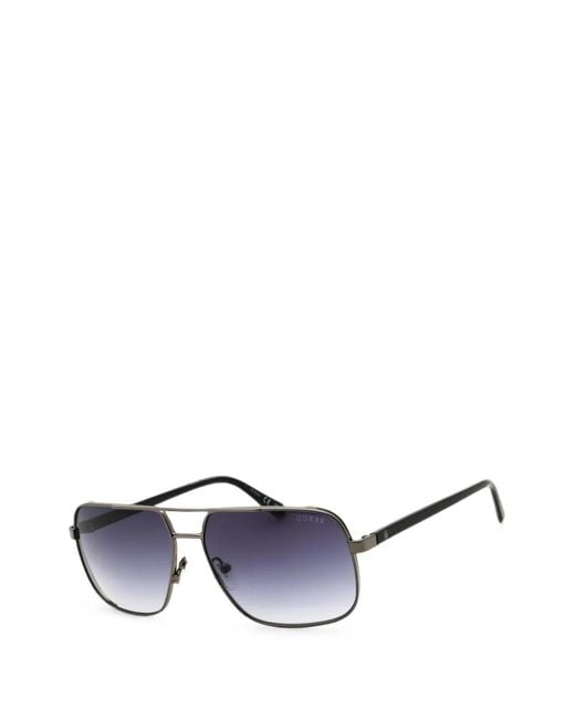 GUESS EYEWEAR Blue Rectangle-Frame Sunglasses for men