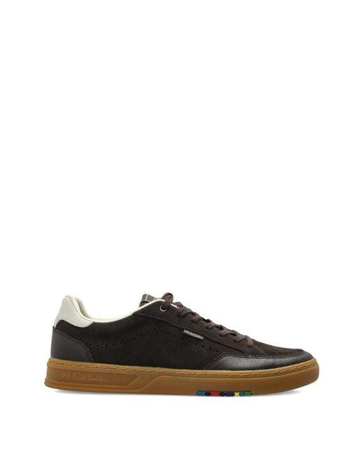 Paul Smith White Baskets Lacées À Détails De Perforations for men
