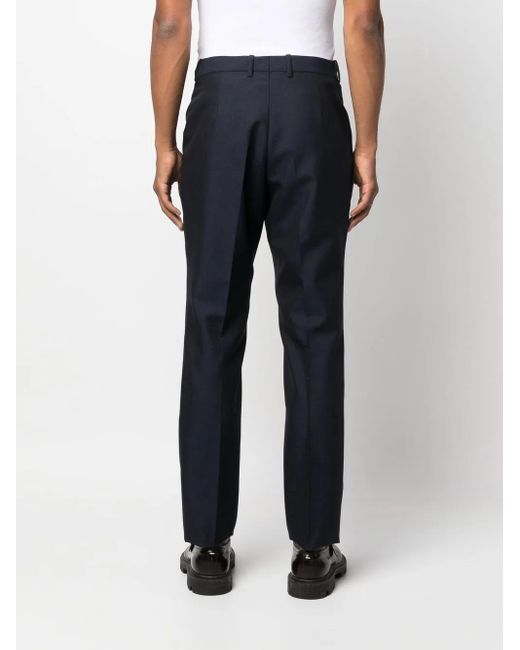 Maison Margiela Blue Straight-Leg Tailored Trousers for men