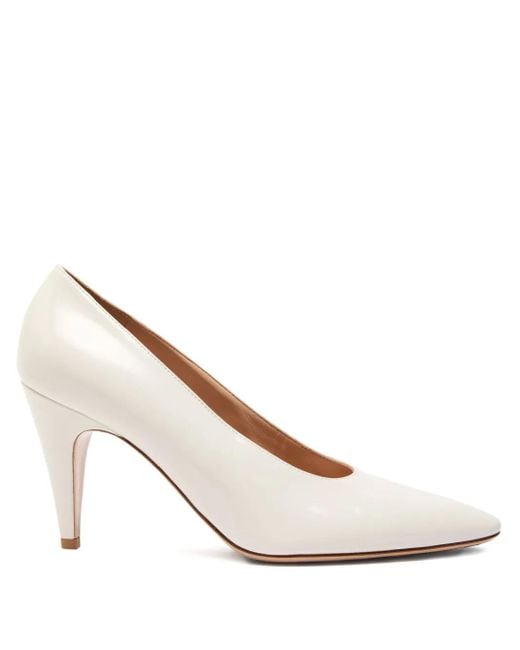 Gianvito Rossi White Amelia Pumps mit spitzer Kappe