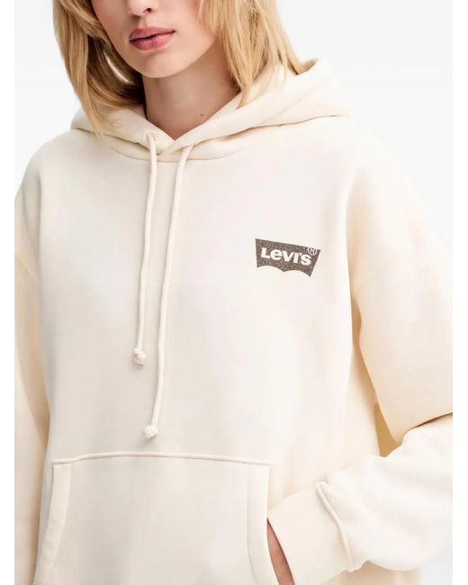 Levi's Natural Logo-Print Hoodie