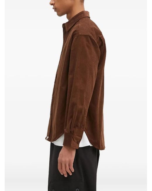 A Bathing Ape Brown Corduroy Button-Down Shirt for men