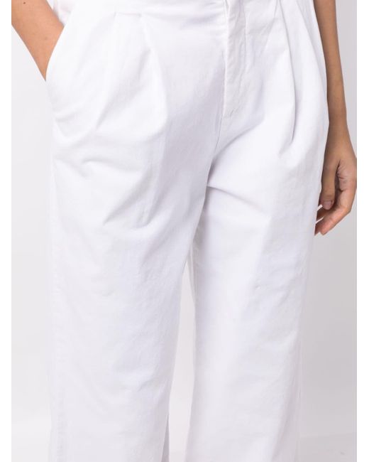 Nili Lotan - Flavie Pleated Cotton-Blend Twill Wide-Leg Pants