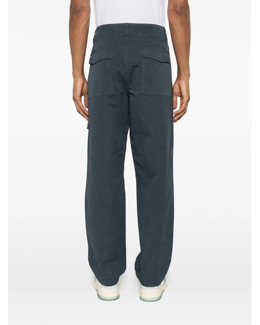Stone Island Gray Cotton Cargo Pants for men