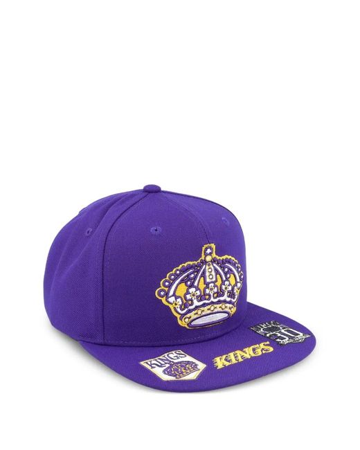 Mitchell & Ness Purple Los Angeles Kings Nhl Vintage Hat Trick Snapback Cap for men