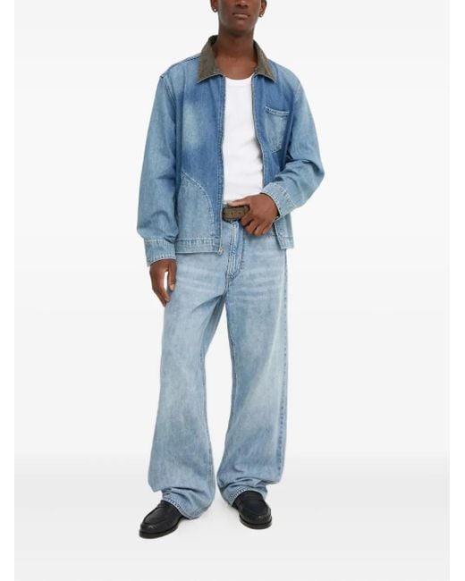 Levi's Blue Pocket Zip Jacket for men