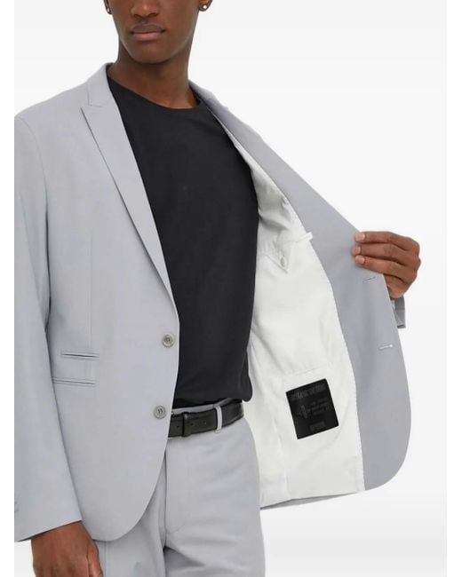 Drykorn Gray Single-Button Suit Jacket for men