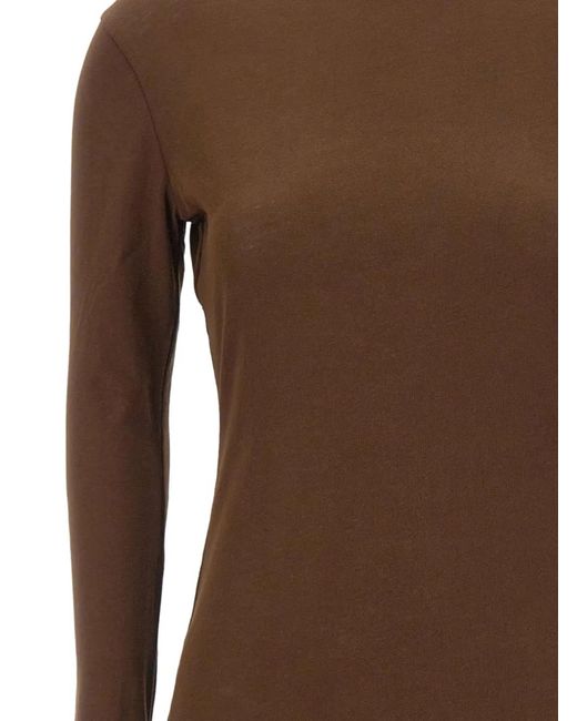 Entire studios Brown Sheer Long Sleeve Top