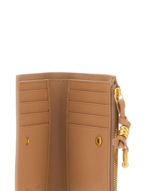 Gianni Chiarini Natural Knot-Detail Zip Wallet