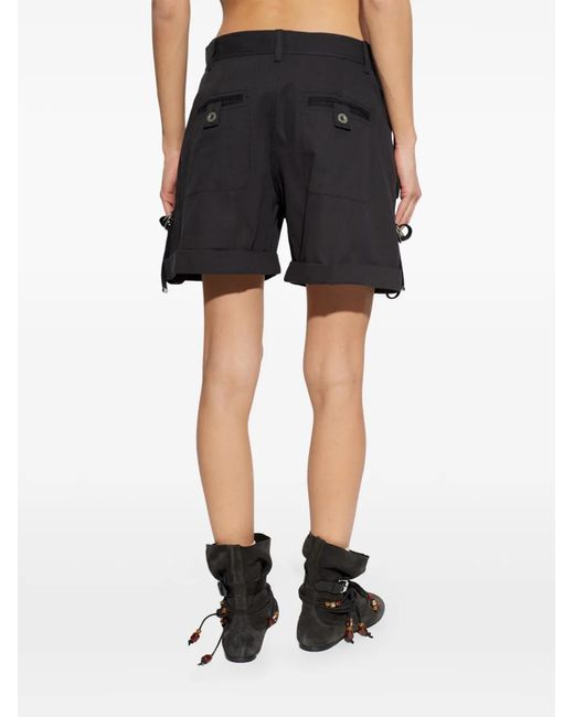 Isabel Marant Black Ring Detail Shorts