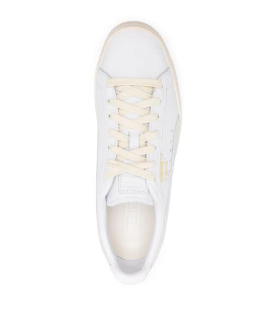PUMA White Clyde Base Low-Top Sneakers for men