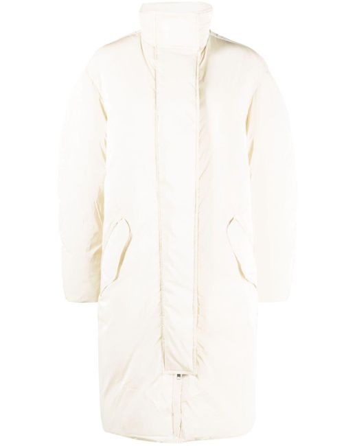 MARANT ETOILE Debby High-neck Puffer Coat in White | Lyst
