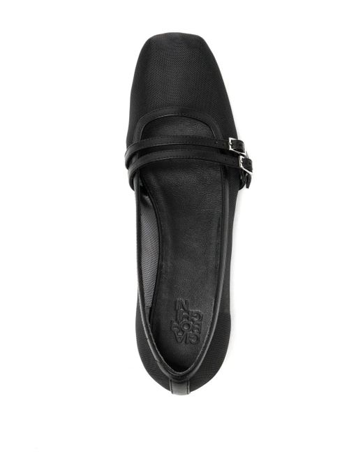 Gia Borghini Black Felice Mesh Ballerina Shoes