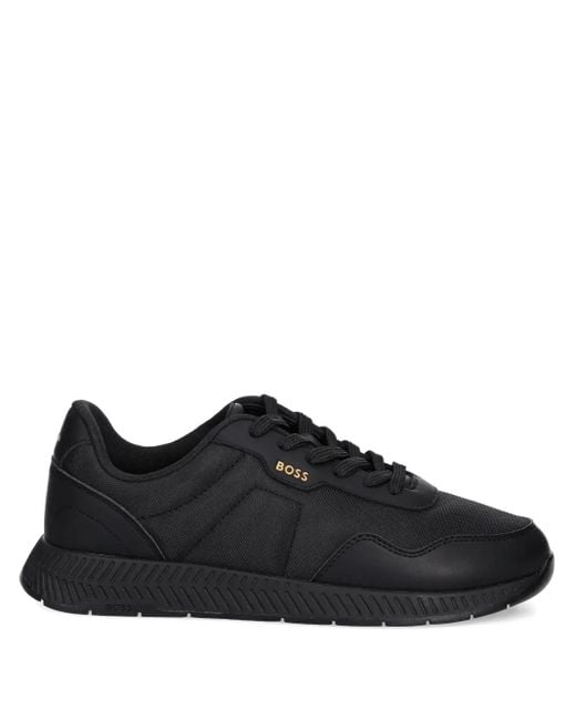 Sneakers Nere Con Lacci di Boss in Black da Uomo