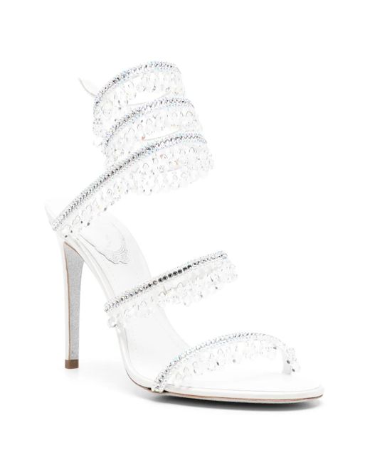 Rene Caovilla White 100Mm Chandelier Sandals