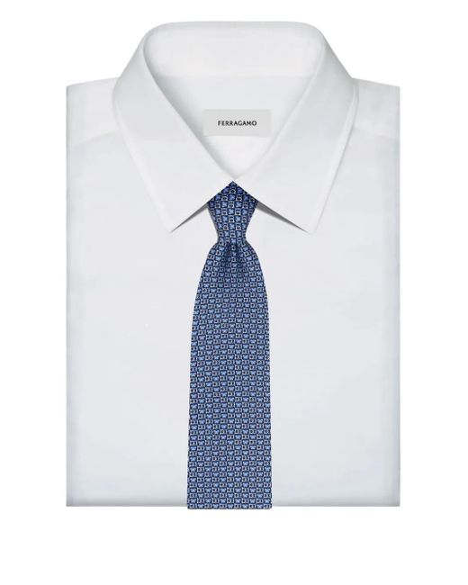 Cravatta di Ferragamo in Blue da Uomo