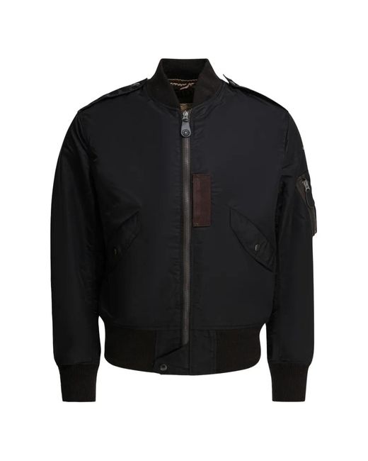 Buzz Rickson's Black Zip Bomber Coat for men