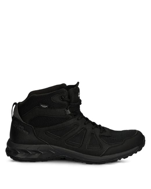 Jack Wolfskin Black Woodland 2 Texapore Lace-Up Fasteninh Performance Footwear for men
