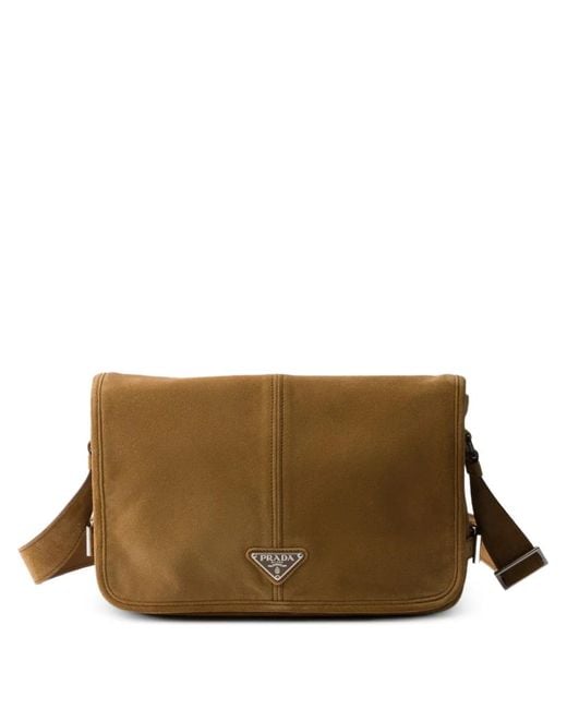 Borsa A Spalla di Prada in Brown da Uomo