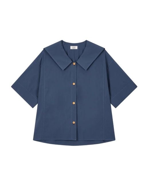 Studio Tomboy X オーバーサイズカラーシャツ Blue