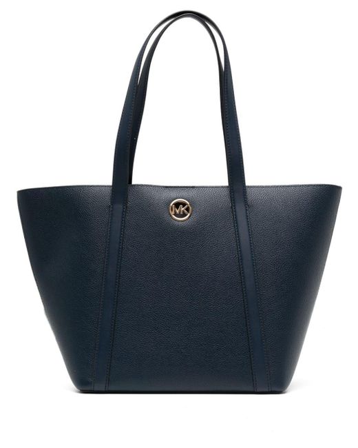 Borsa tote Hadleigh grande in pelle di Michael Kors in Blue