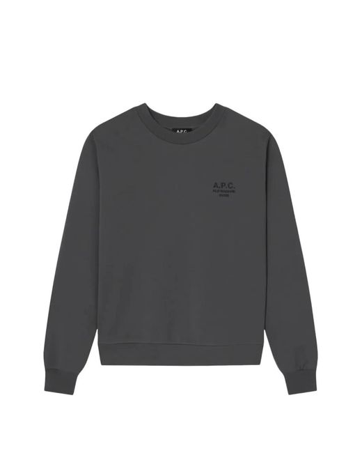 A.P.C. Gray Sweat À Logo for men