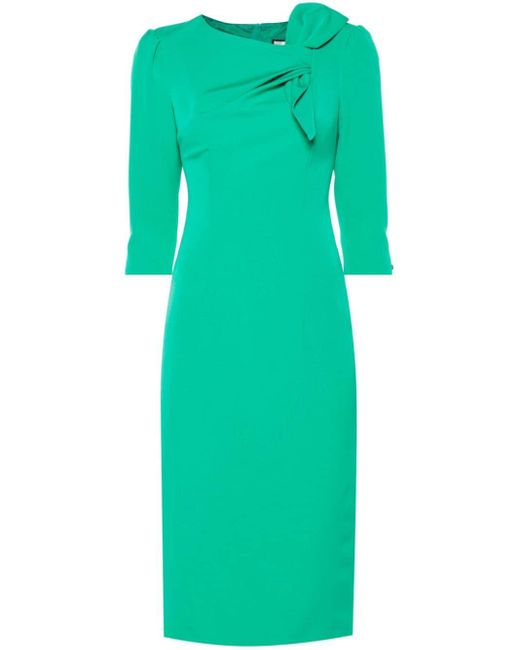 Nissa Green Figurnahes Midikleid