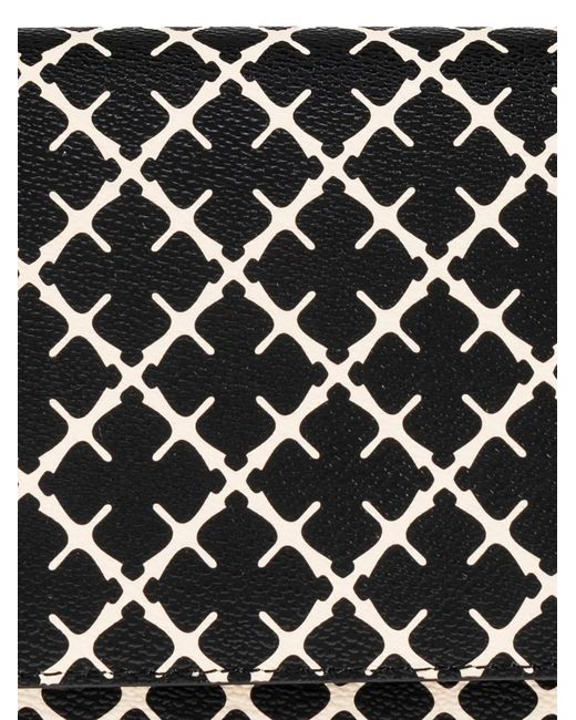 By Malene Birger Black Small Tallie Geometric-Print Shoulder Bag