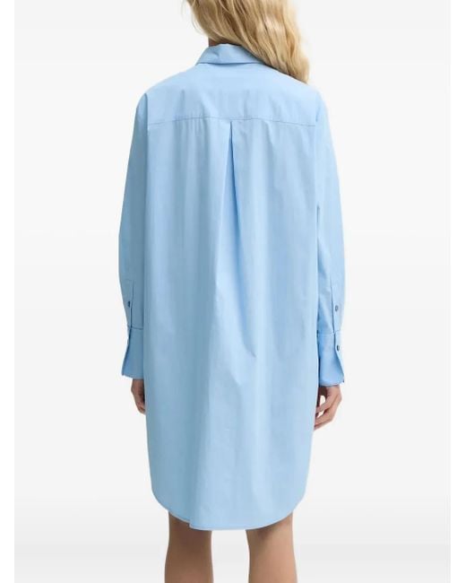 Marc O' Polo Blue Button-Down Shirt Mini Dress