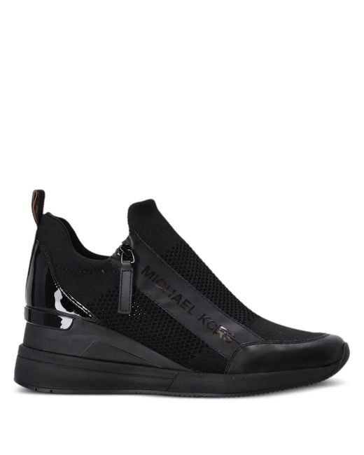 Michael Kors Black Willis Wedge Trainer