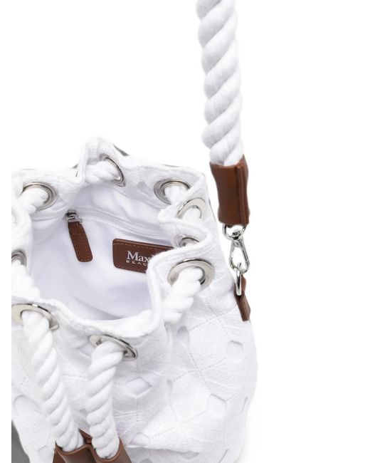 Borsa A Secchiello di Max Mara in White