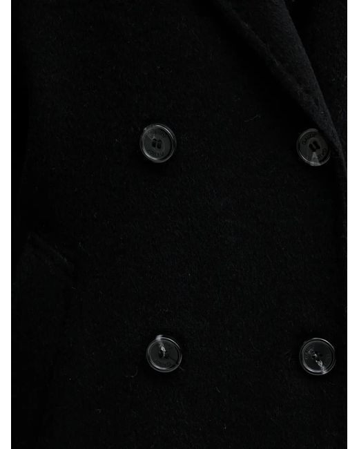 GAUDI Black Double-Breasted Coat
