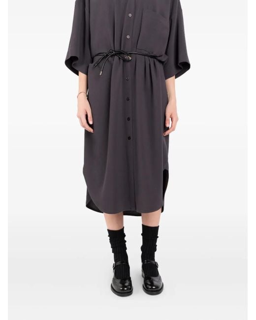 Societe Anonyme Black Shirt Midi Dress
