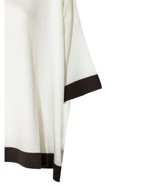 Purotatto White Oversized Sweater